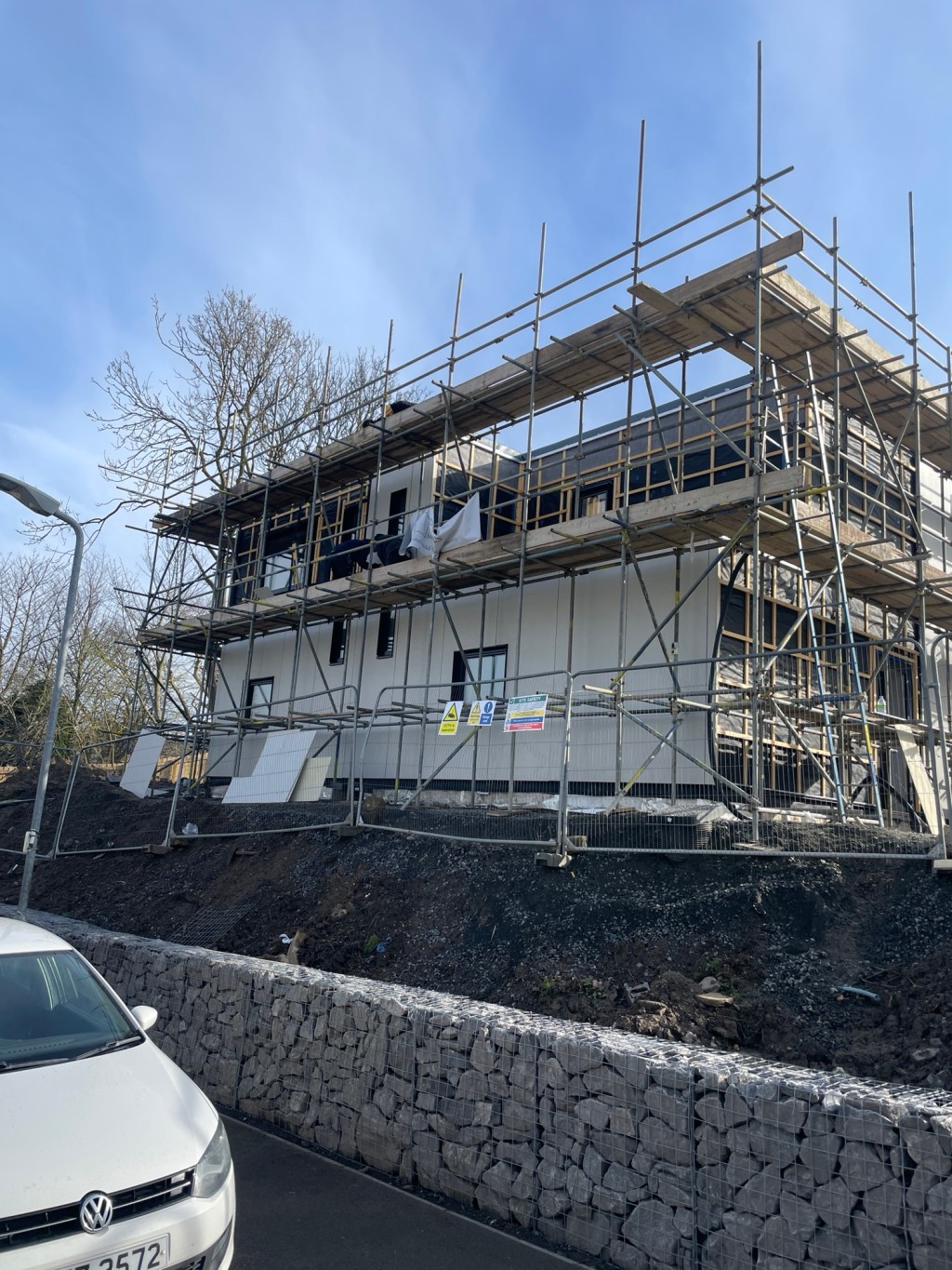 Boarding, plastering, cladding and even some&nbsp;paint